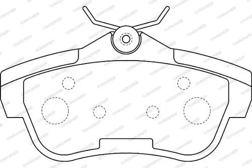 накладки WAGNER WBP24578A