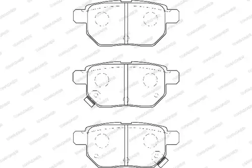 накладки WAGNER WBP24610A