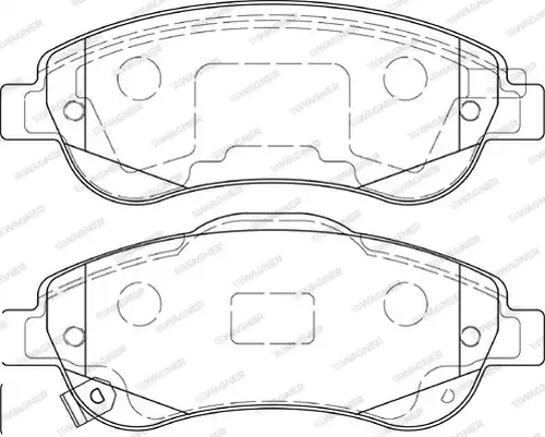 накладки WAGNER WBP24638A