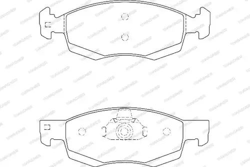 накладки WAGNER WBP24673A