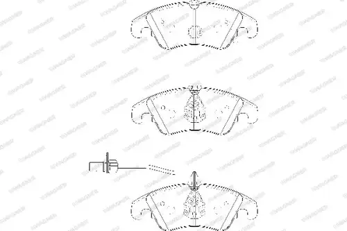 накладки WAGNER WBP24743A