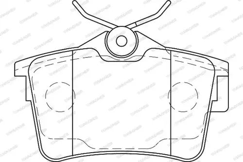 накладки WAGNER WBP24765A