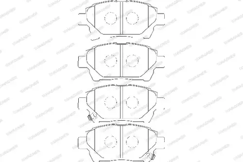 накладки WAGNER WBP24778A
