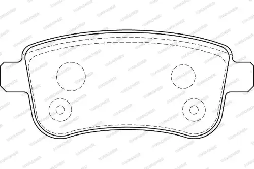 накладки WAGNER WBP24820A
