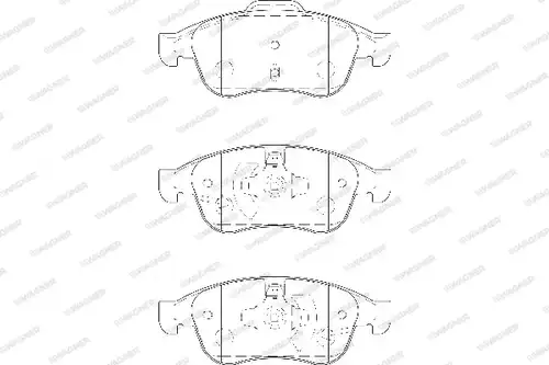 накладки WAGNER WBP24914A