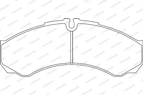 накладки WAGNER WBP29121B