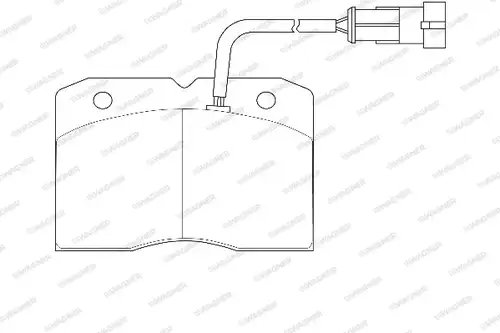 накладки WAGNER WBP29140A