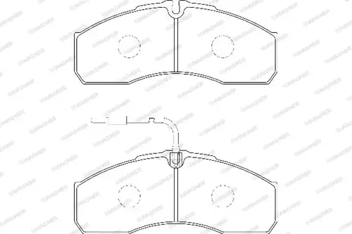 накладки WAGNER WBP29160A