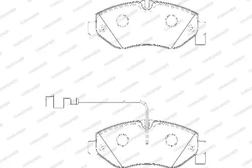 накладки WAGNER WBP29230A