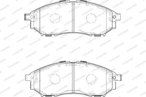 накладки WAGNER WBP80001A