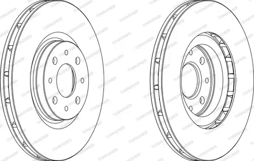 спирачен диск WAGNER WGR1122-1