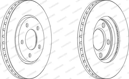 спирачен диск WAGNER WGR1214-1
