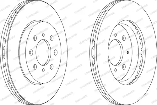 спирачен диск WAGNER WGR1610-1