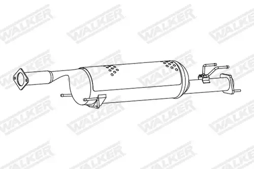 филтър за сажди/твърди частици, изпускателна система WALKER 73416