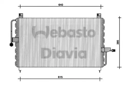 кондензатор, климатизация WEBASTO 82D0225051A