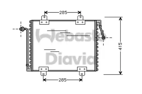 кондензатор, климатизация WEBASTO 82D0225056A