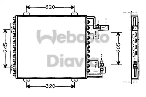 кондензатор, климатизация WEBASTO 82D0225089B