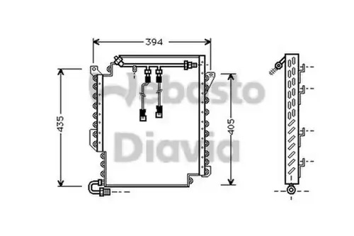 кондензатор, климатизация WEBASTO 82D0225170A