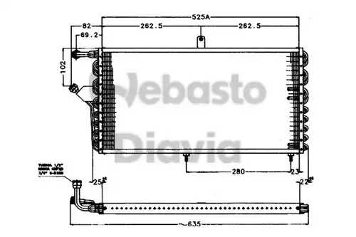 кондензатор, климатизация WEBASTO 82D0225174A