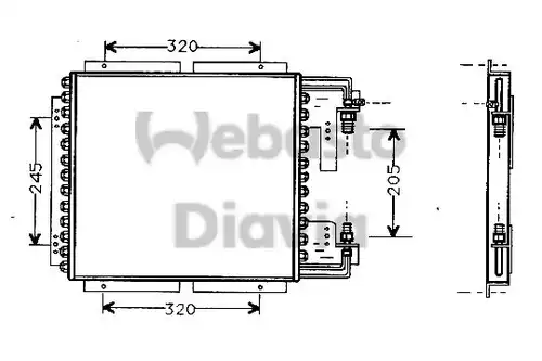 кондензатор, климатизация WEBASTO 82D0225178A