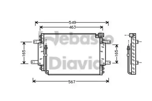 кондензатор, климатизация WEBASTO 82D0225215A