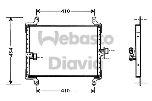 кондензатор, климатизация WEBASTO 82D0225261A