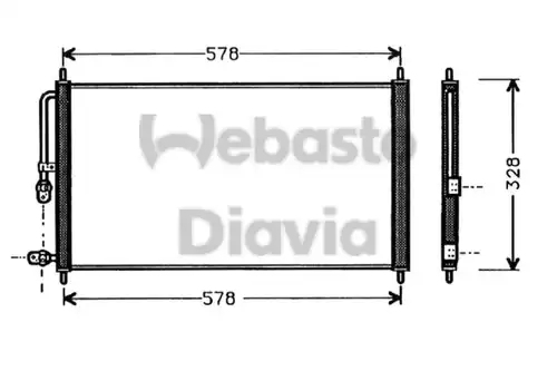 кондензатор, климатизация WEBASTO 82D0225281A