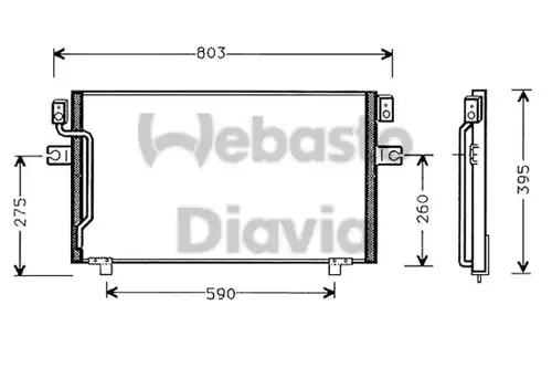 кондензатор, климатизация WEBASTO 82D0225439A