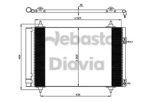 кондензатор, климатизация WEBASTO 82D0225548A