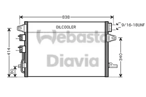 кондензатор, климатизация WEBASTO 82D0226218MA