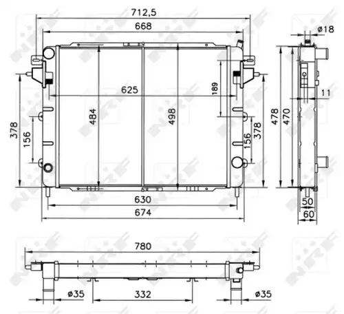 воден радиатор WILMINK GROUP WG1721838