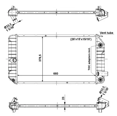 воден радиатор WILMINK GROUP WG1722970