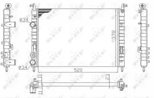 воден радиатор WILMINK GROUP WG1723504