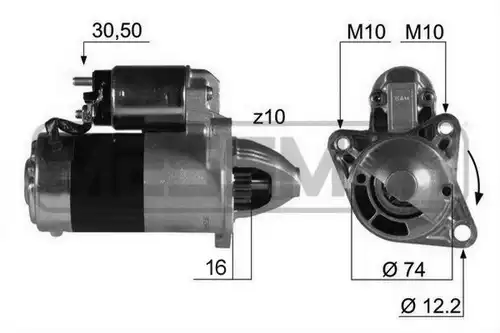 стартер WILMINK GROUP WG2012821