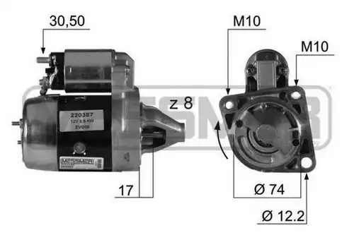 стартер WILMINK GROUP WG2012932