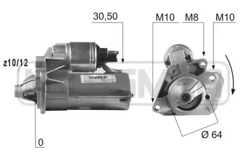 стартер WILMINK GROUP WG2012946