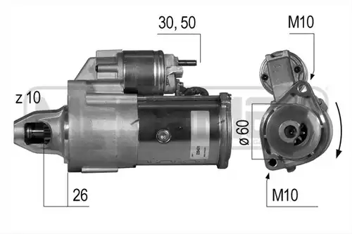 стартер WILMINK GROUP WG2012981