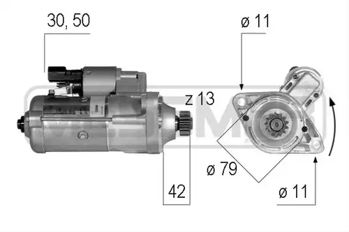 стартер WILMINK GROUP WG2013154