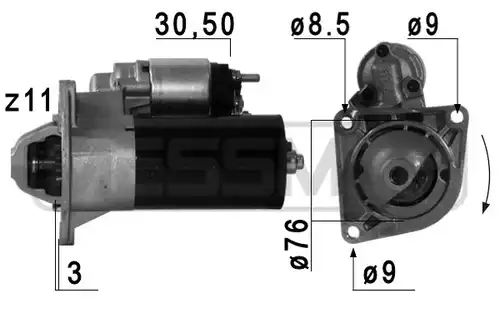 стартер WILMINK GROUP WG2013251