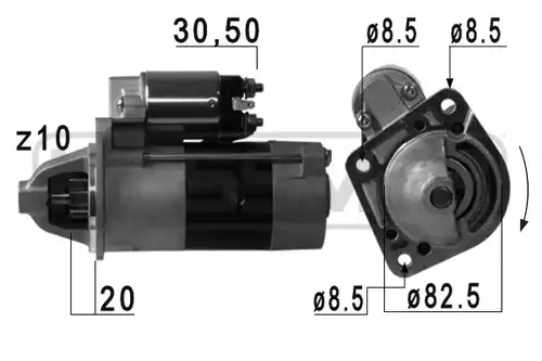 стартер WILMINK GROUP WG2013282