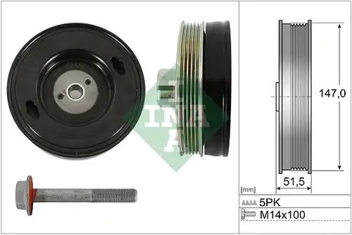 К-кт шайби, колянов вал WILMINK GROUP WG2136896