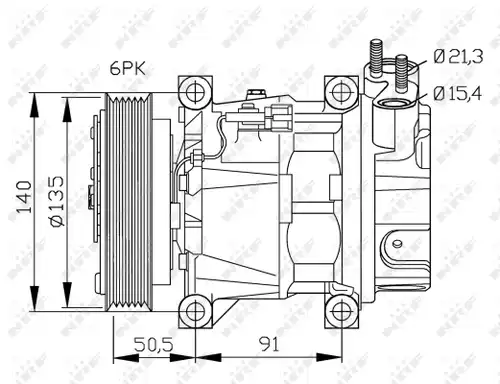 компресор за климатик WILMINK GROUP WG2159296