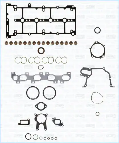 пълен комплект гарнитури, двигател WILMINK GROUP WG2172220