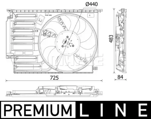 вентилатор, охлаждане на двигателя WILMINK GROUP WG2180885