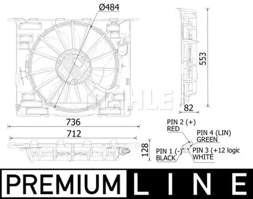 вентилатор, охлаждане на двигателя WILMINK GROUP WG2180887