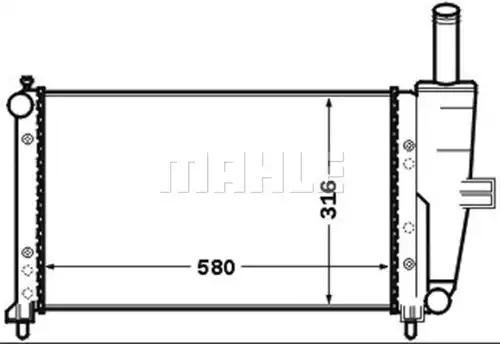 воден радиатор WILMINK GROUP WG2182634