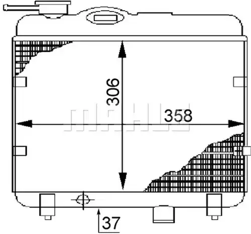 воден радиатор WILMINK GROUP WG2182641