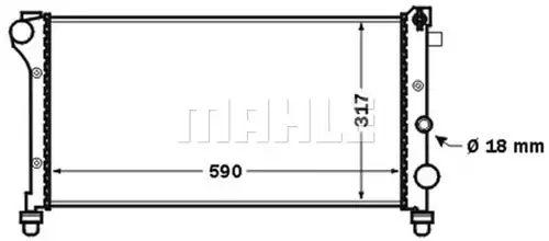 воден радиатор WILMINK GROUP WG2182644