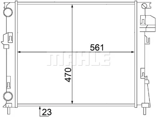 воден радиатор WILMINK GROUP WG2182691