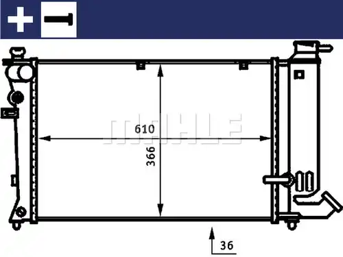 воден радиатор WILMINK GROUP WG2182836